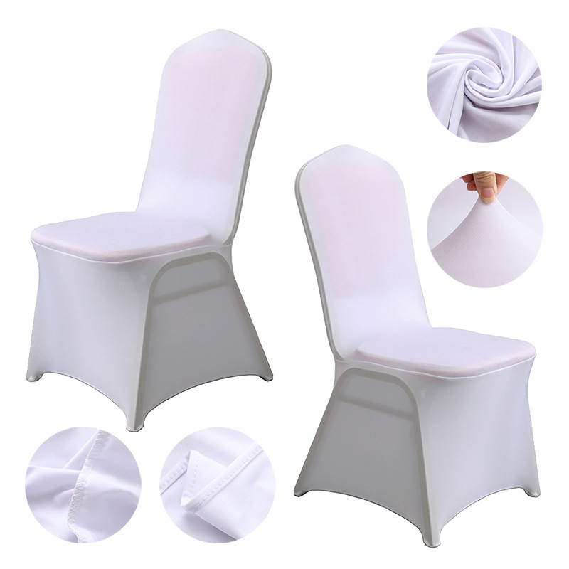 WHITE BANQUET SPANDEX CHAIRCOVERS