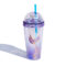 Mermaid Cup with Turquoise Straw