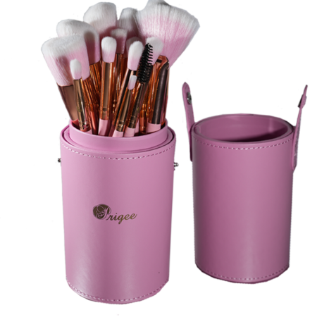 Prigee Cosmetics Red 12 Piece Brush Set