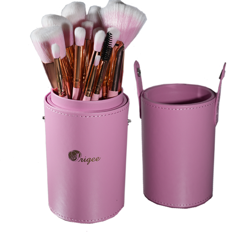 Prigee Cosmetics Red 12 Piece Brush Set