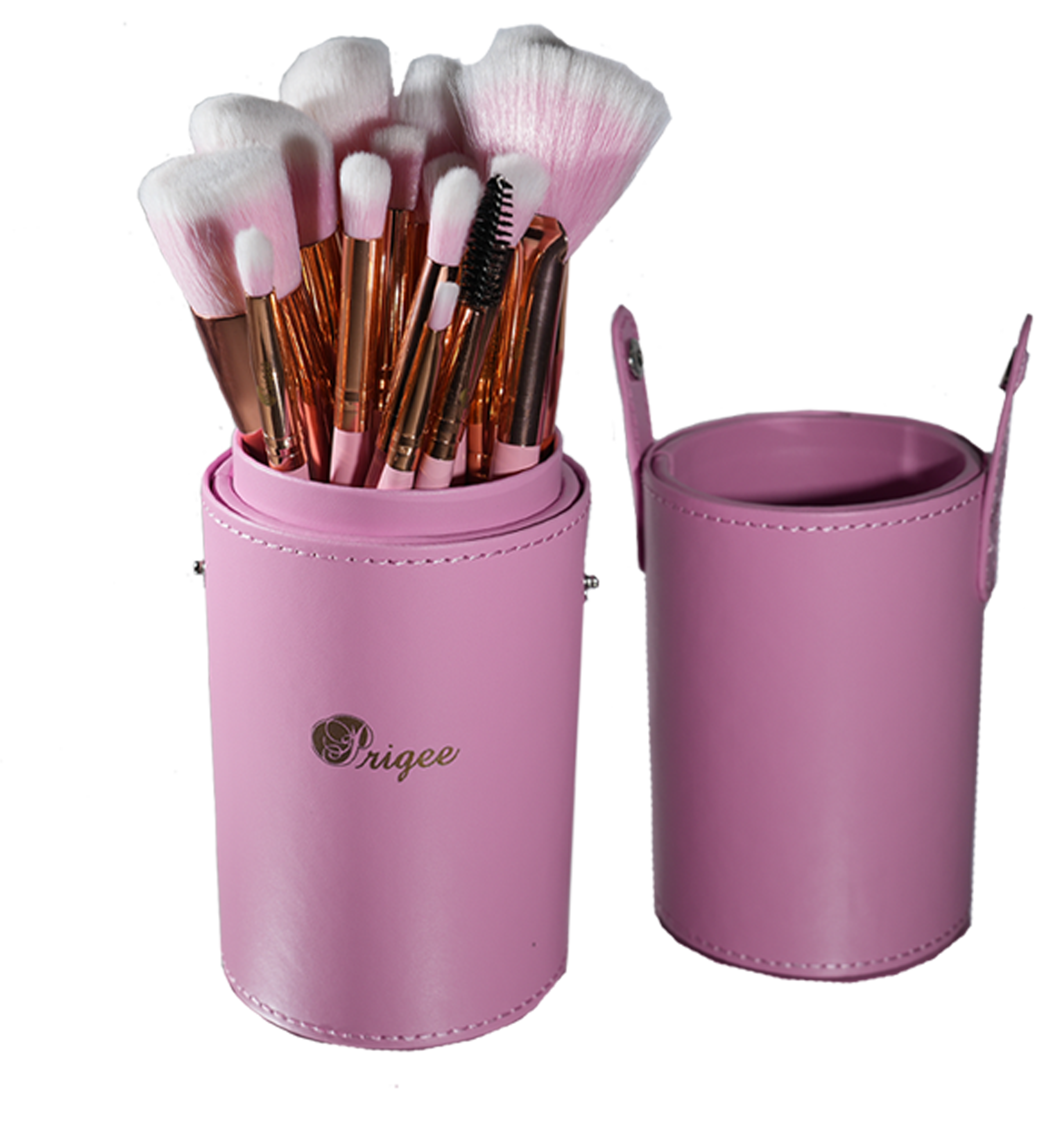 Prigee Cosmetics Red 12 Piece Brush Set
