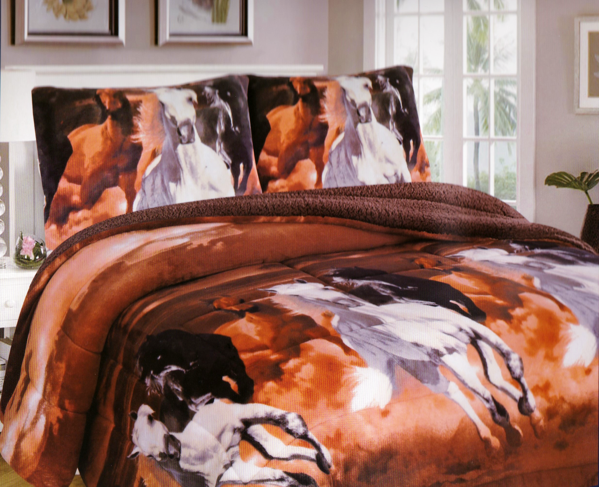 Western Warm blanket with 2 Pillowcases