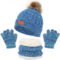 3 Piece Winter Hat Beanie Scarf Glove Set