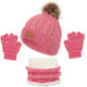 3 Piece Winter Hat Beanie Scarf Glove Set