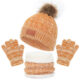 3 Piece Winter Hat Beanie Scarf Glove Set