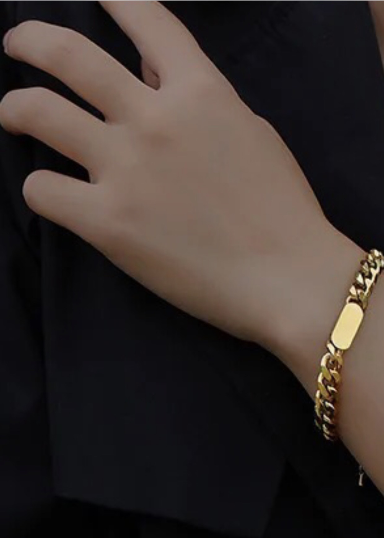 CURB CHAIN BRACELET FOR WOMEN