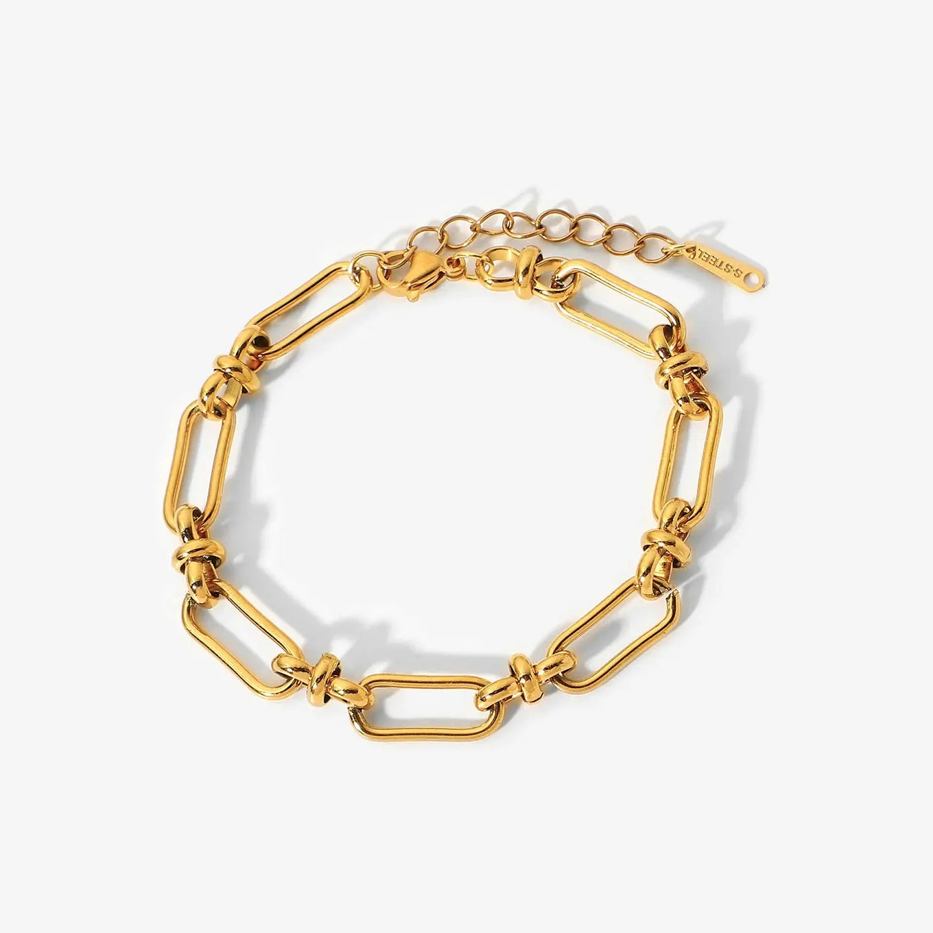 PAPERCLIP CHAIN LINK BRACELET FOR WOMEN