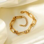 PAPERCLIP CHAIN LINK BRACELET FOR WOMEN